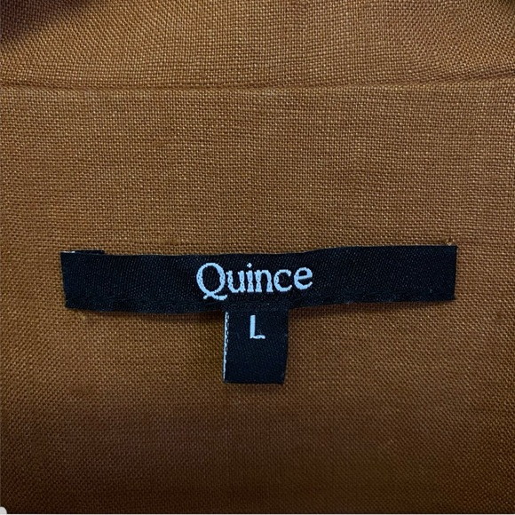 QUINCE 100% Linen Short Sleve Shirt Sz L - Picture 5 of 11